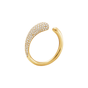 Georg Jensen Mercy 18ct Yellow Gold Diamond Mini Ring 20000021