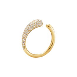 Georg Jensen Mercy 18ct Yellow Gold Diamond Mini Ring 20000021
