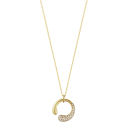 Georg Jensen Mercy 18ct Yellow Gold Diamond Necklace 10017828