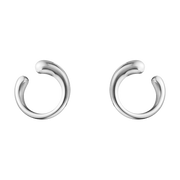Georg Jensen Mercy Sterling Silver Loop Stud Earrings, 10015149.