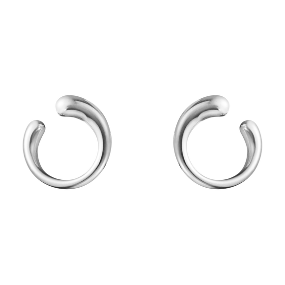 Georg Jensen Mercy Sterling Silver Loop Stud Earrings, 10015149.