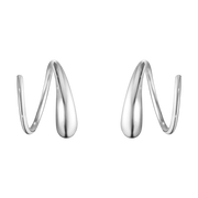Georg Jensen Mercy Sterling Silver Swirl Earrings, 10015148.