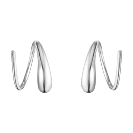 Georg Jensen Mercy Sterling Silver Swirl Earrings, 10015148.