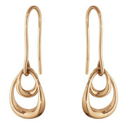 Georg Jensen Offspring 18ct Rose Gold Hook Earrings 10012171