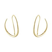 Georg Jensen Offspring 18ct Yellow Gold Hoop Earrings, 10015212.