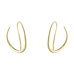 Georg Jensen Offspring 18ct Yellow Gold Hoop Earrings, 10015212.