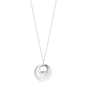 Georg Jensen Small Hidden Heart Sterling Silver Necklace. 3415097.