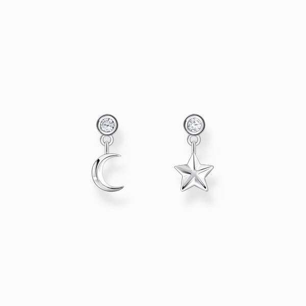 Thomas Sabo Sterling Silver Moon and Star Earrings