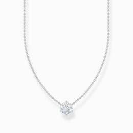 Thomas Sabo Sterling Silver Circle White Zirconia Necklace