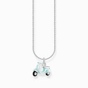 Thomas Sabo Sterling Silver Scooter Enamel Necklace