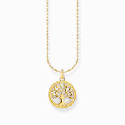 Thomas Sabo Gold Plated Sterling Silver Tree of Love Necklace