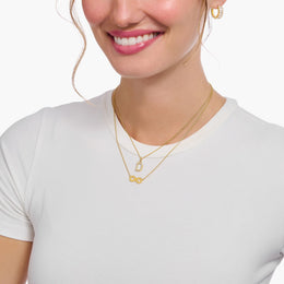 Thomas Sabo Gold Plated Sterling Silver Infinity Necklace