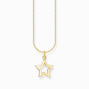 Thomas Sabo Gold Plated Sterling Silver Star Necklace