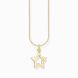 Thomas Sabo Gold Plated Sterling Silver Star Necklace