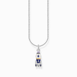Thomas Sabo Sterling Silver Rocket Enamel Necklace