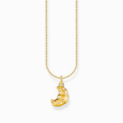 Thomas Sabo Gold Plated Sterling Silver Croissant Necklace