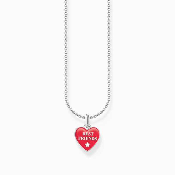 Thomas Sabo Sterling Silver Heart Enamel Necklace