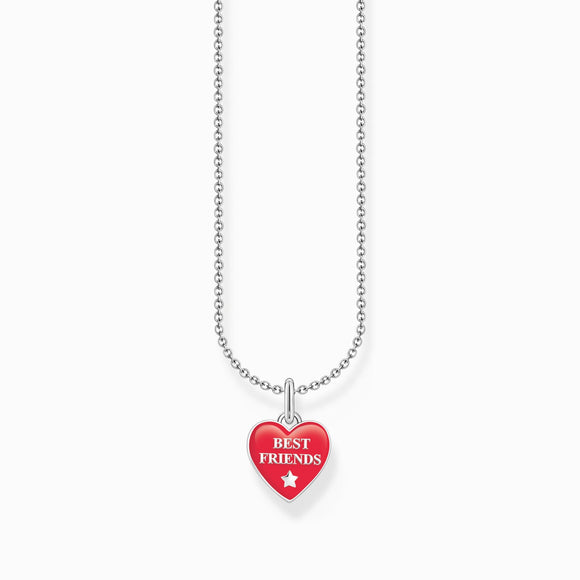 Thomas Sabo Sterling Silver Heart Enamel Necklace