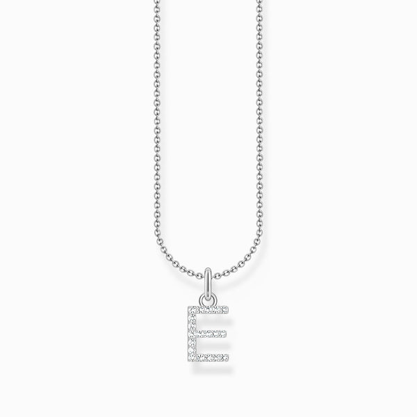 Thomas Sabo Sterling Silver Letter E Necklace