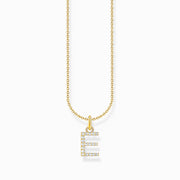 Thomas Sabo Gold Plated Sterling Silver Letter E Necklace