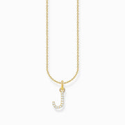 Thomas Sabo Gold Plated Sterling Silver Letter J Necklace