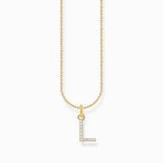 Thomas Sabo Gold Plated Sterling Silver Letter L Necklace