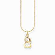 Thomas Sabo Gold Plated Sterling Silver Intertwined Hearts Necklace