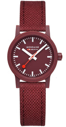 Mondaine Essence Dark Cherry Textile Watch