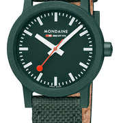 Mondaine Watch Essence Park Green Textile MS1.32160.LF