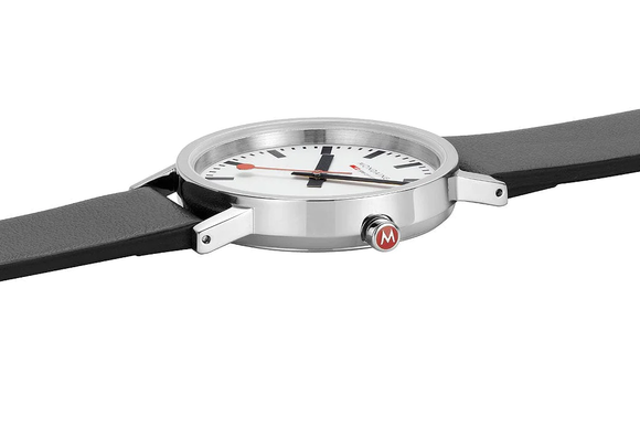 Mondaine Classic Vegan Grape Leather Watch