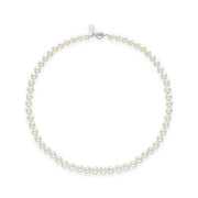 00180613 White Pearl 8mm Round Bead Necklace, N1118_16.
