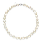 00180625  White Baroque Pearl 10mm Bead Necklace, N1122_16.