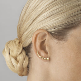 Georg Jensen Moonlight Grapes 18ct Yellow Gold Climber Earrings