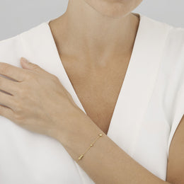 Georg Jensen Moonlight Grapes 18ct Yellow Gold Beaded Bracelet
