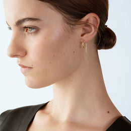 Georg Jensen Mercy 18ct Yellow Gold Drop Earrings