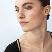 Georg Jensen Mercy 18ct Yellow Gold 0.10ct Diamond Solitaire Pendant