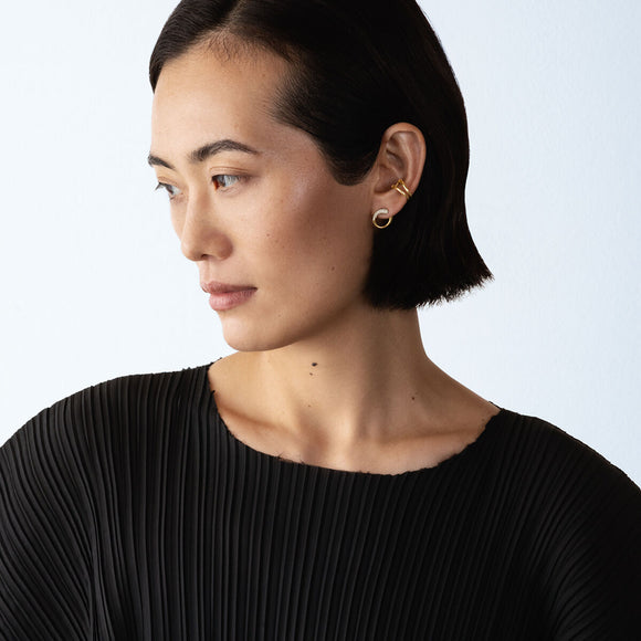 Georg Jensen Mercy 18ct Yellow Gold Single Ear Cuff Earring