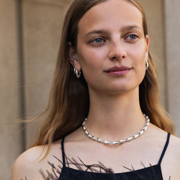 Georg Jensen Reflect Sterling Silver Small Hoop Single Earring