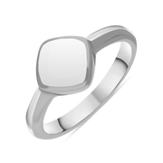 Sterling Silver Bauxite Cushion Ring, R406