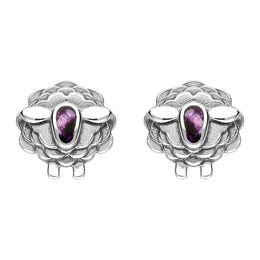 Sterling Silver Blue John Sheep Two Piece Set, S205