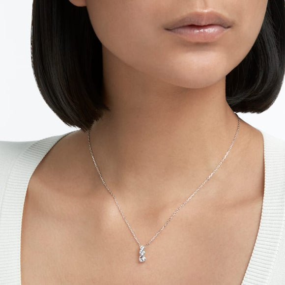 Swarovski Attract Trilogy White Crystal Necklace