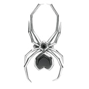 Silver Whitby Jet Large Spider R726