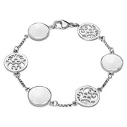 Sterling Silver Bauxite Flore Filigree Bracelet B943