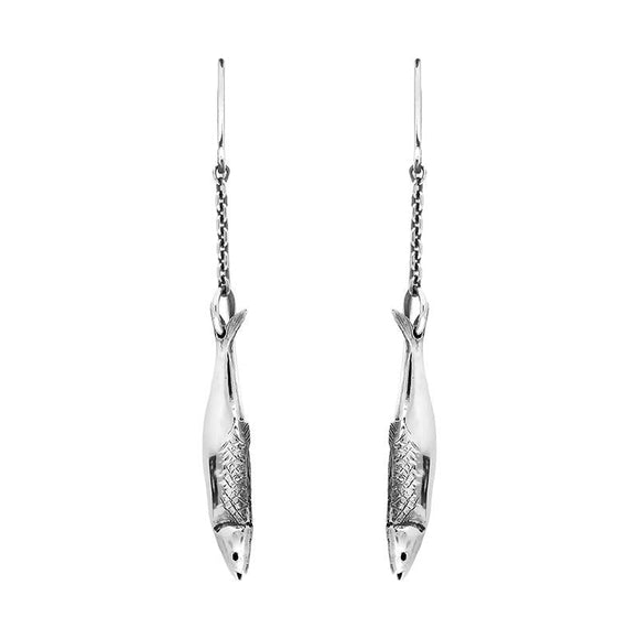 Sterling Silver Emma Stothard Silver Darling Single Drop Hook Earrings, E2580.
