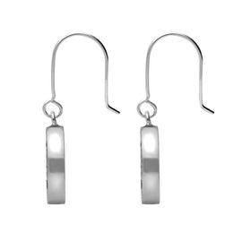 Sterling Silver Whitby Jet Round Large Leaves Tree of Life Two Piece Set, S062.