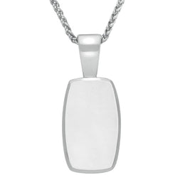 Sterling Silver Bauxite Barrel Shaped Necklace P025