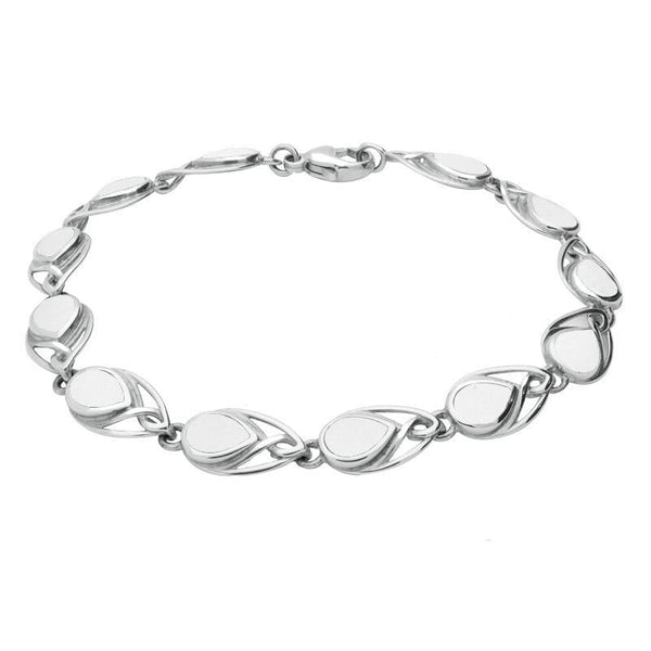 Sterling Silver Bauxite Celtic Pear Shaped Bracelet B599