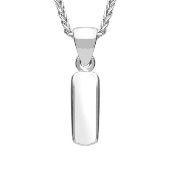 Sterling Silver Bauxite Dinky Oblong Necklace, P451