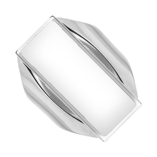 Sterling Silver Bauxite Medium Oblong Ring, R065