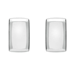 Sterling Silver Bauxite Small Oblong Stud Earrings E786